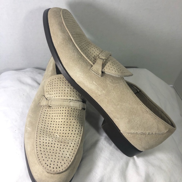 Hush Puppies Size 11 Slip On Loafer Cream Tan - Picture 3 of 5